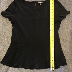 Express-sz S black, peplum